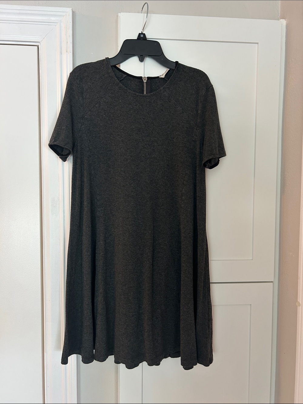 Abercrombie & Fitch Charcoal Short Sleeve Mini Dress